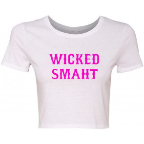Crop Top Ladies Wicked Smaht Genius T-Shirt
