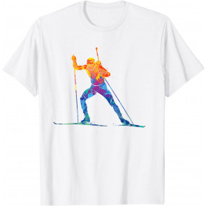 Cross-Country Biathlon Biathlet Ski Winter Sports T-Shirt