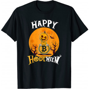 Crypto Halloween Bitcoin Pumpkin BTC Costume T-Shirt