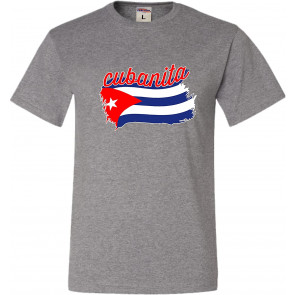 Cubanita Cuba Pride Cuban Flag T-Shirt