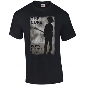 The Cure Boys Don't Cry BW Robert Smith Rock Official T-Shirt