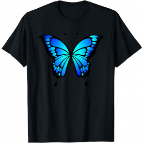 Cute Colorful Blue Butterfly T-Shirt
