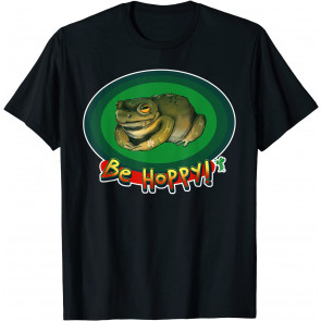 Cute Frog Be Hoppy Graphic Colorful Animal Pun T-Shirt