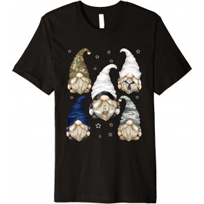 Cute Military Gnomies Stuff For Veterans - Patriotic Gnome T-Shirt