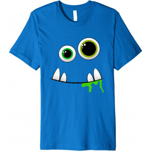 Cute Monster Face Halloween Group Costume Gift T-Shirt