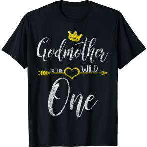 Cute Mother's Day Gift Godmother Of The Wild One T-Shirt