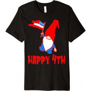 Cute Patriotic Decor Pattern With Gnome T-Shirt