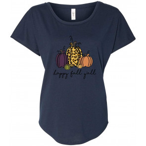 Cute Pumpkin Happy Fall Y'all  T-Shirt