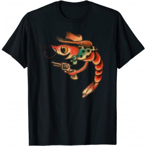 Cute Shrimp Seafood Shellfish Shrimp Lover Tattoo Gift T-Shirt