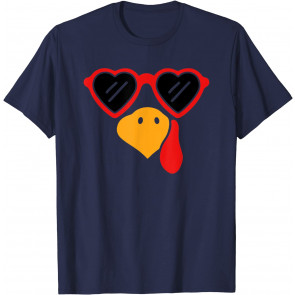 Cute Turkey Face Pilgrim T-Shirt