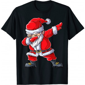 Dabbing Santa Claus Christmas Boys Men T-Shirt