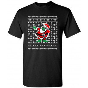 Dabbing Santa Dab Ugly Christmas Football Sports T-Shirt