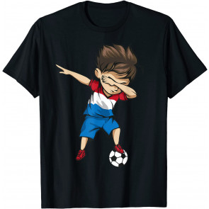 Dabbing Soccer Boy Netherlands Jersey  T-Shirt