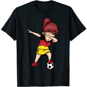 Dabbing Soccer Girl Germany Jersey  T-Shirt