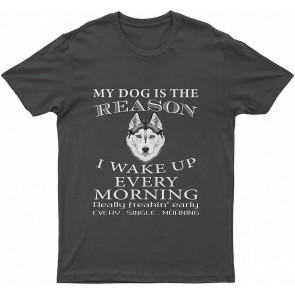 Dachshund My Lovely Dog Is The Reason I Wake Up Every Morning Dog T T-Shirt