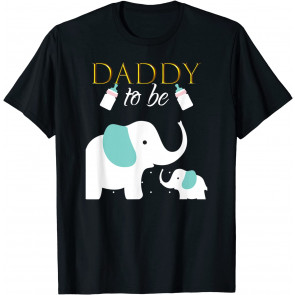 Dad To Be Elephant Baby Shower For Boy  T-Shirt