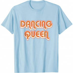 DANCING QUEEN Vintage Large Print W/Shadow 1970's T-Shirt