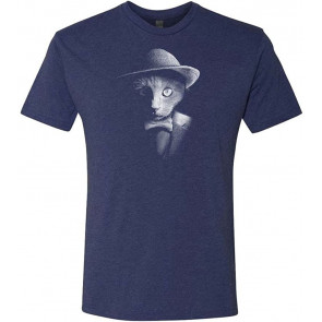 Dapper CAT - Kitty Cute Retro Hipster - Tri-Blend T-Shirt