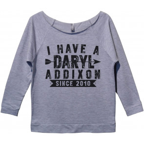 Daryl Dixon 3/4 Sleeve “I Have A Daryl Addixon Since 2010" The Walking Dead Sweat  T-Shirt