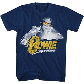 David Bowie Lightning Photo Men's T-Shirt