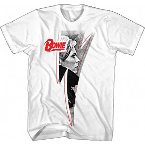 David Bowie Photo Inside Lightning Men's T-Shirt