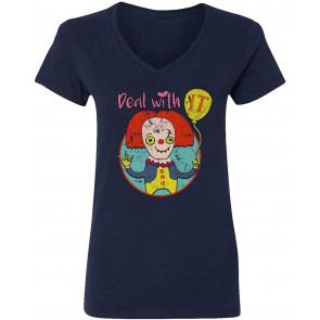 Deal It Clown King Womens Vneck T-Shirt