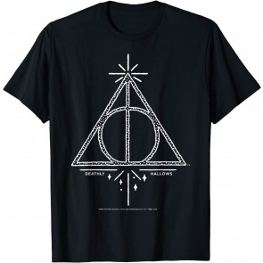 Deathly Hallows Symbol Line Art T-Shirt