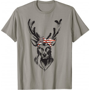 Deer American Flag Bandana For Deer T-Shirt