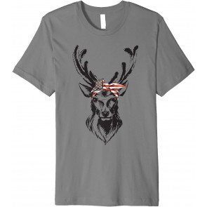 Deer American Flag Bandana For Deer T-Shirt