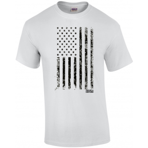 This We'll Defend - Distressed American Flag - Made Of USA T-Shirt