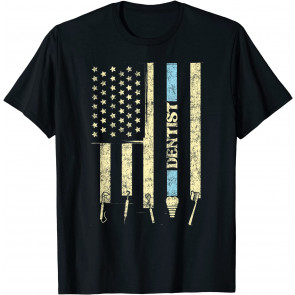 Dentist Patriotic Usa American Flag T-Shirt