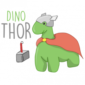 Dino Thor  Dinosoar Pun Tshirt