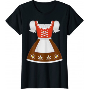 Dirndl Oktoberfest Costume Halloween Pretzel T-Shirt