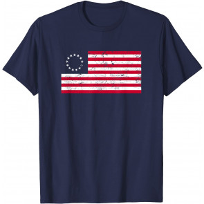 Distressed Betsy Ross Flag  T-Shirt
