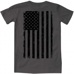Distressed Black USA Flag - United States  T-Shirt