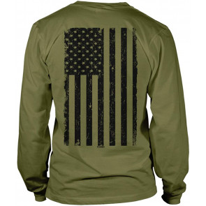 Distressed Black USA Flag - United States T-Shirt