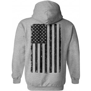 Distressed Black USA Flag - United States T-Shirt