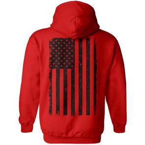 Distressed Black USA Flag - United States T-Shirt