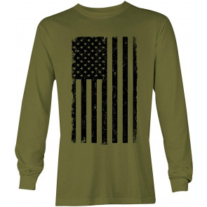 Distressed Black USA Flag - United States T-Shirt