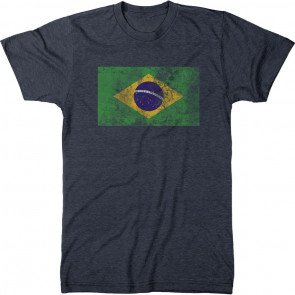 Distressed Brazil Flag Men's T-Shirt