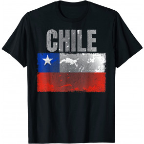 Distressed Chile Flag Graphic For Men Women Hispanic Chilean T-Shirt