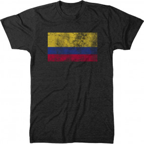 Distressed Colombia Flag Men's T-Shirt