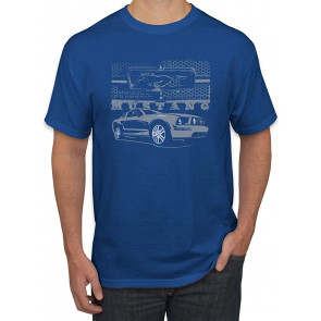 Distressed Ford Mustang Front Grill Cars And Trucks T-Shirt