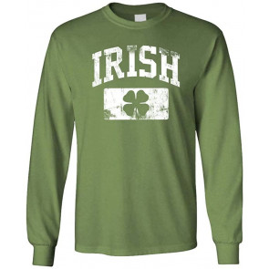 Distressed Irish - Ireland Shamrock St Paddys Day - T-Shirt