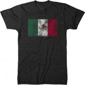 Distressed Mexico Flag Men's T-Shirt