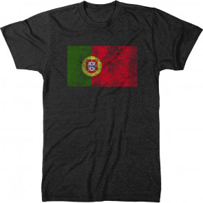 Distressed Portugal Flag Men's T-Shirt