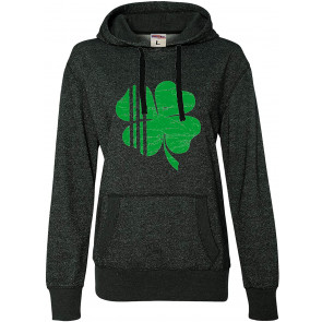 Distressed Shamrock St. Patrick's Day Irish Pride Glitter T-Shirt