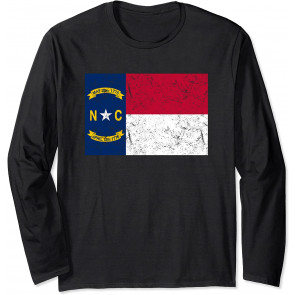 Distressed State Flag Of North Carolina T-Shirt