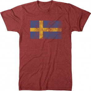 Distressed Sweden Flag Men's T-Shirt