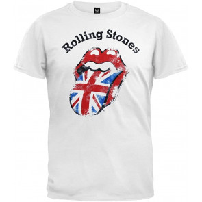 Distressed Union Jack White T-Shirt